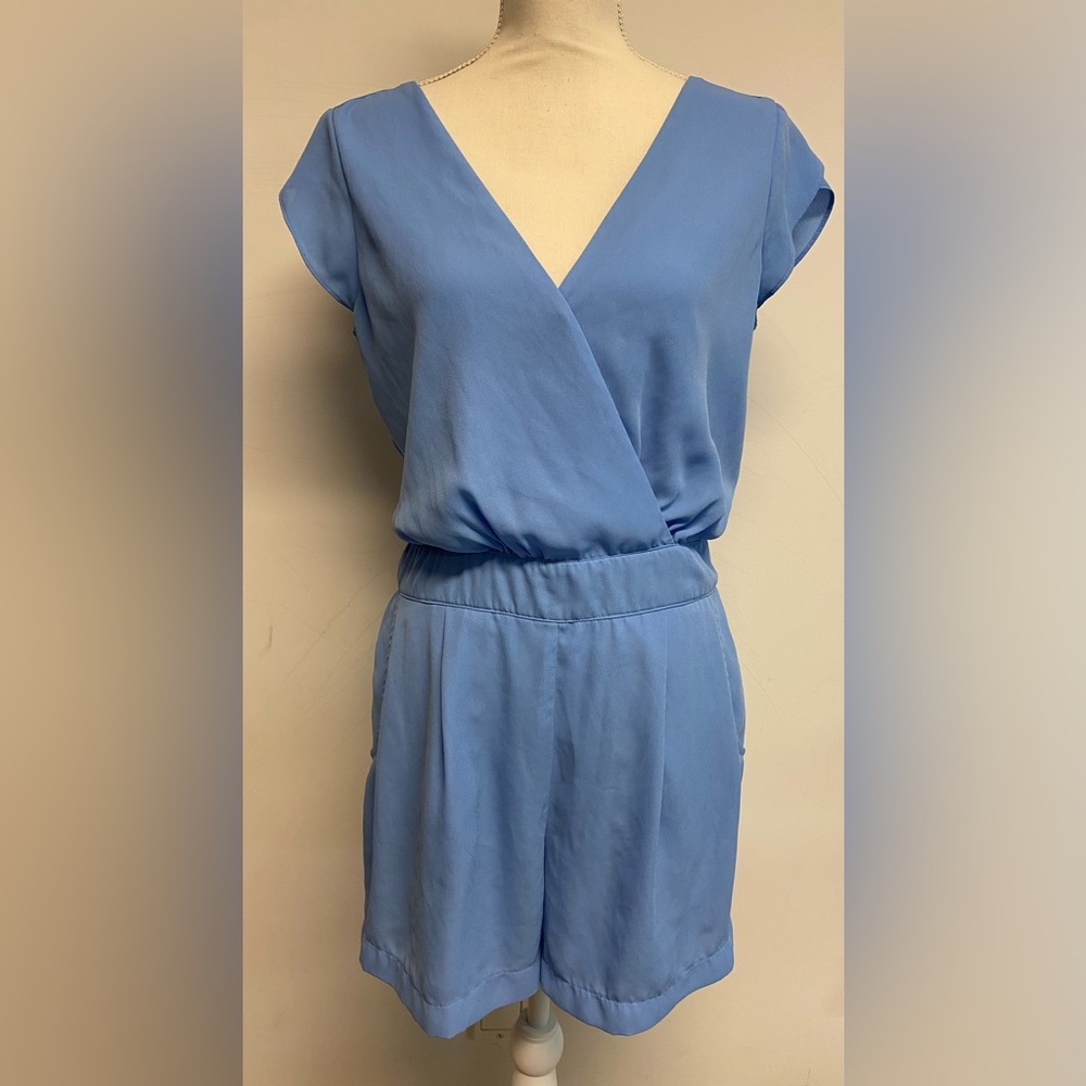 GB Blue Tie Back Romper Size Large